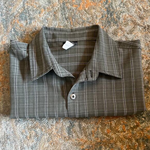 Vintage SOLO Semore Plaid Short Sleeve Button-Up Shirt, 3XL - Picture 4 of 4